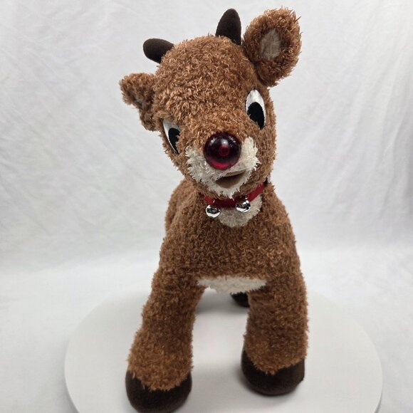 BAB Rudolph The Red Nosed Reindeer Plush 16" ( doesn’t light up & no sound) 2010 - Picture 1 of 7